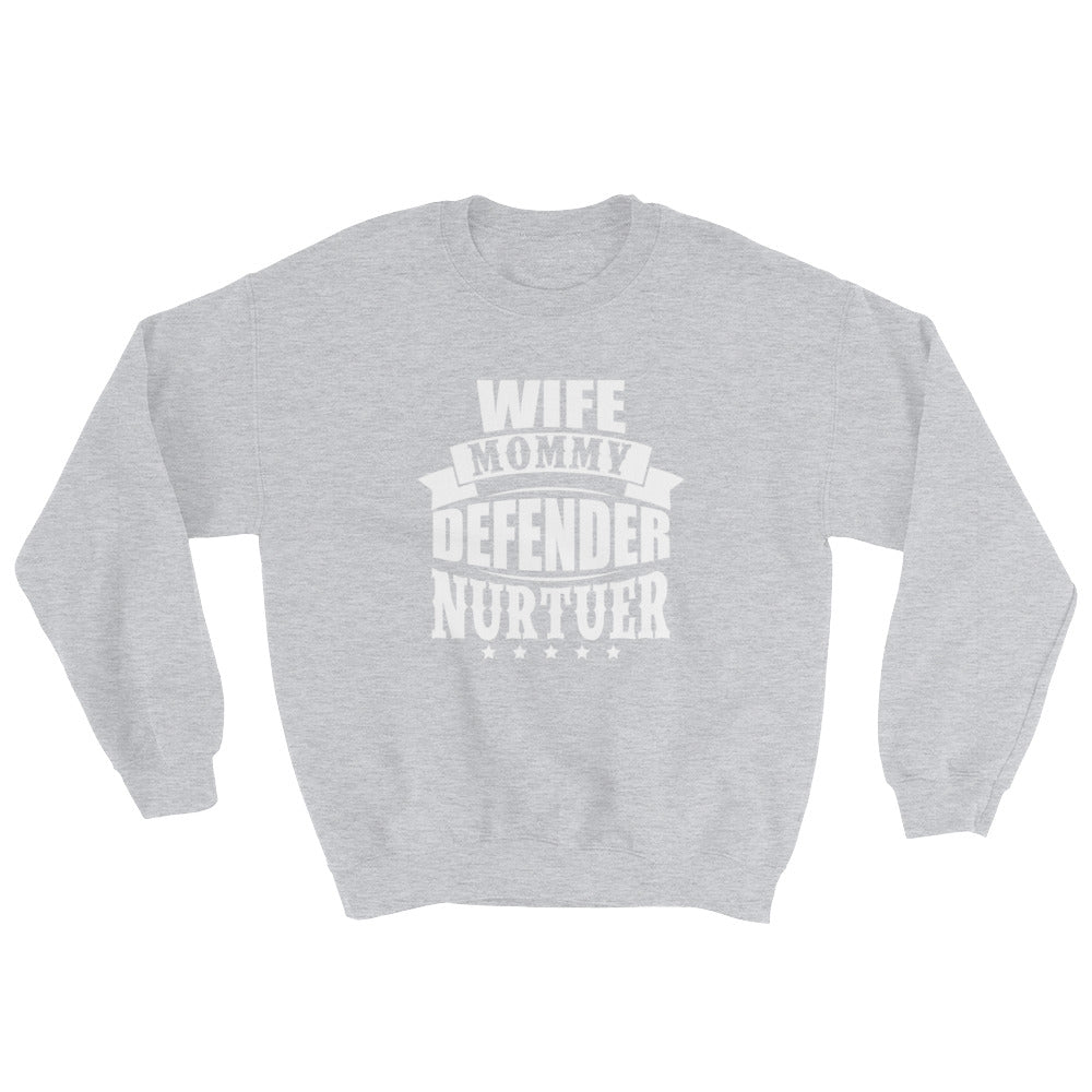Wife Mommy....Gildan 18000 Unisex Heavy Blend Crewneck Sweatshirt