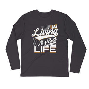 I AM Living...Long Sleeve Fitted Crew