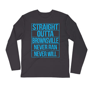 Brownsville....Next Level 3601 Premium Fitted Long Sleeve Crew with Tear Away Label