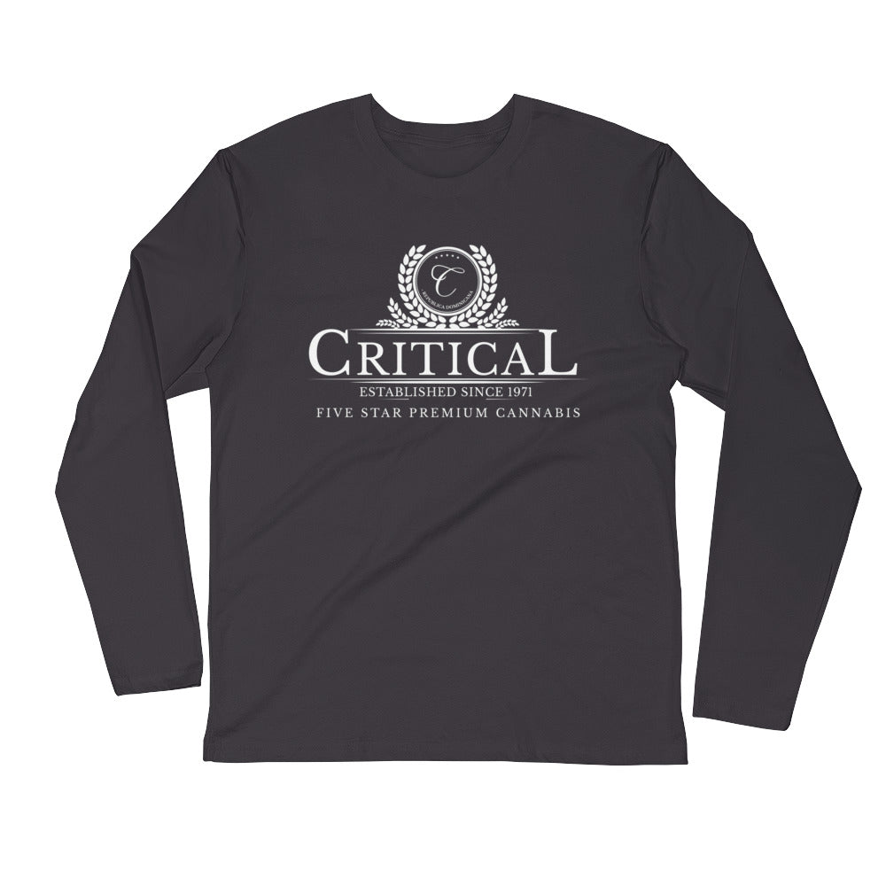 Critical Cannabis...Long Sleeve Fitted Crew