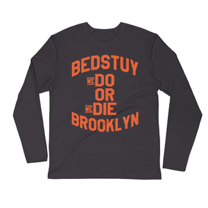 BEDSTUY....Next Level 3601 Premium Fitted Long Sleeve Crew with Tear Away Label