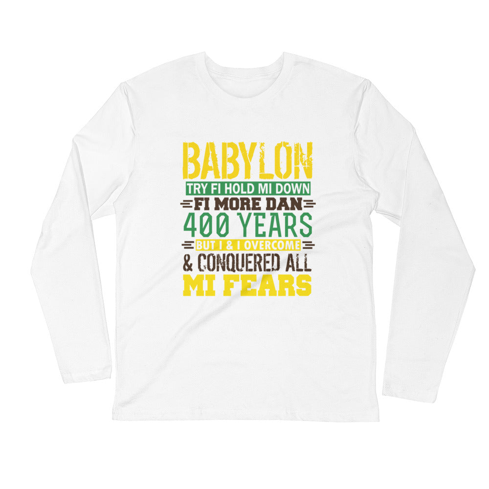 BABYLON Try...Long Sleeve Fitted Crew