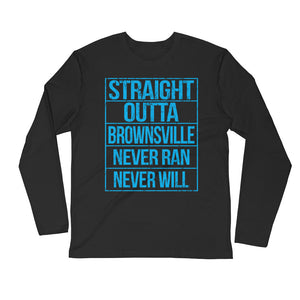 Brownsville....Next Level 3601 Premium Fitted Long Sleeve Crew with Tear Away Label